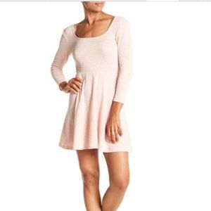 NWT Blush Pink Ribbed Skater Dress